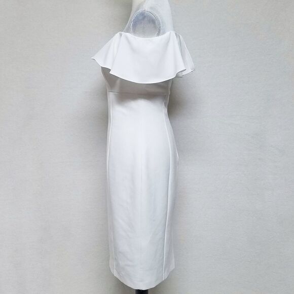 VINCE Camuto White Off-the-Shoulder Midi Dress - Picture 10 of 16